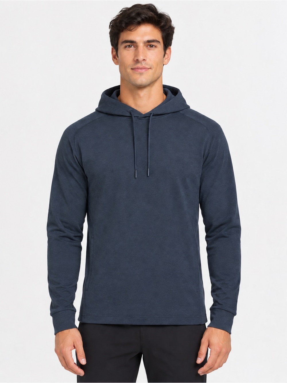 LULULEMON ATHLETICA Men's Hooded Long-Sleeve Pullover - Navy